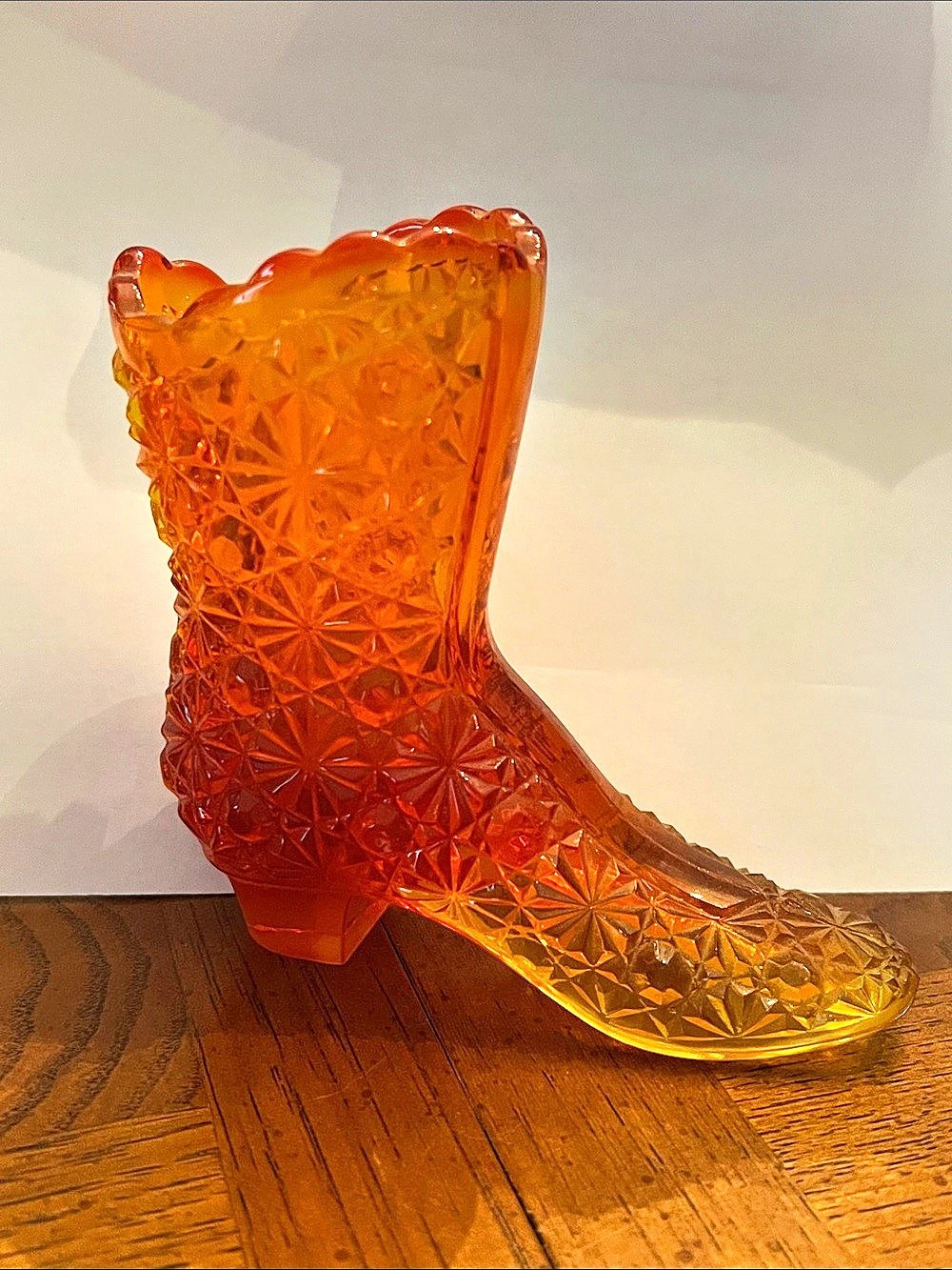 Amber Boot-Shaped Decor